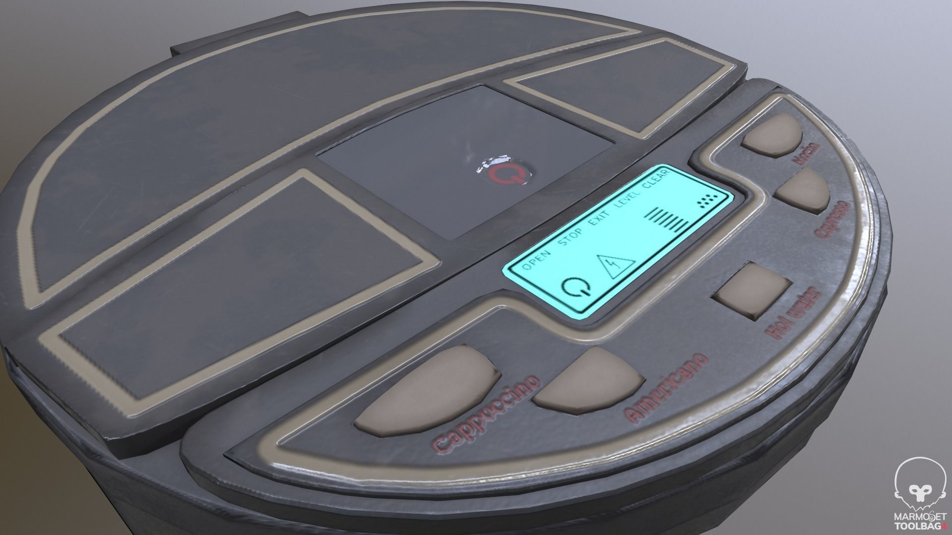 vending Coffee machine  Low-poly 3D model_5