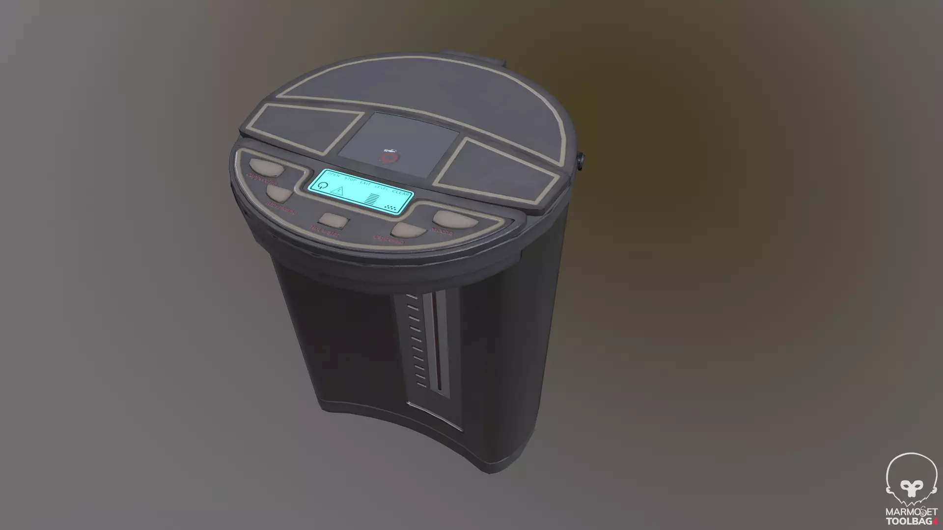 vending Coffee machine  Low-poly 3D model_0