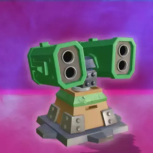 Missile Tower Low-poly 3D model