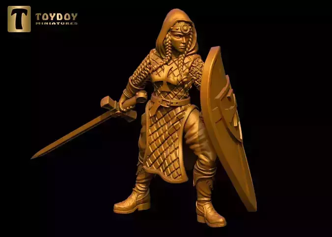 Temple woman chain mail-Fantasy women vol 2