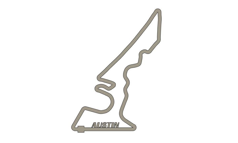 Austin F1 Racing Track 2025 3D model 3D printable | CGTrader