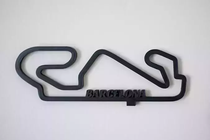 Barcelona F1 Racing Track 2025 3D print model