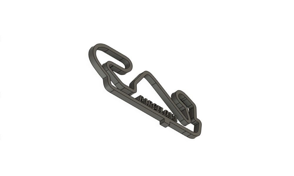 Barcelona F1 Racing Track 2025 3D print model_2