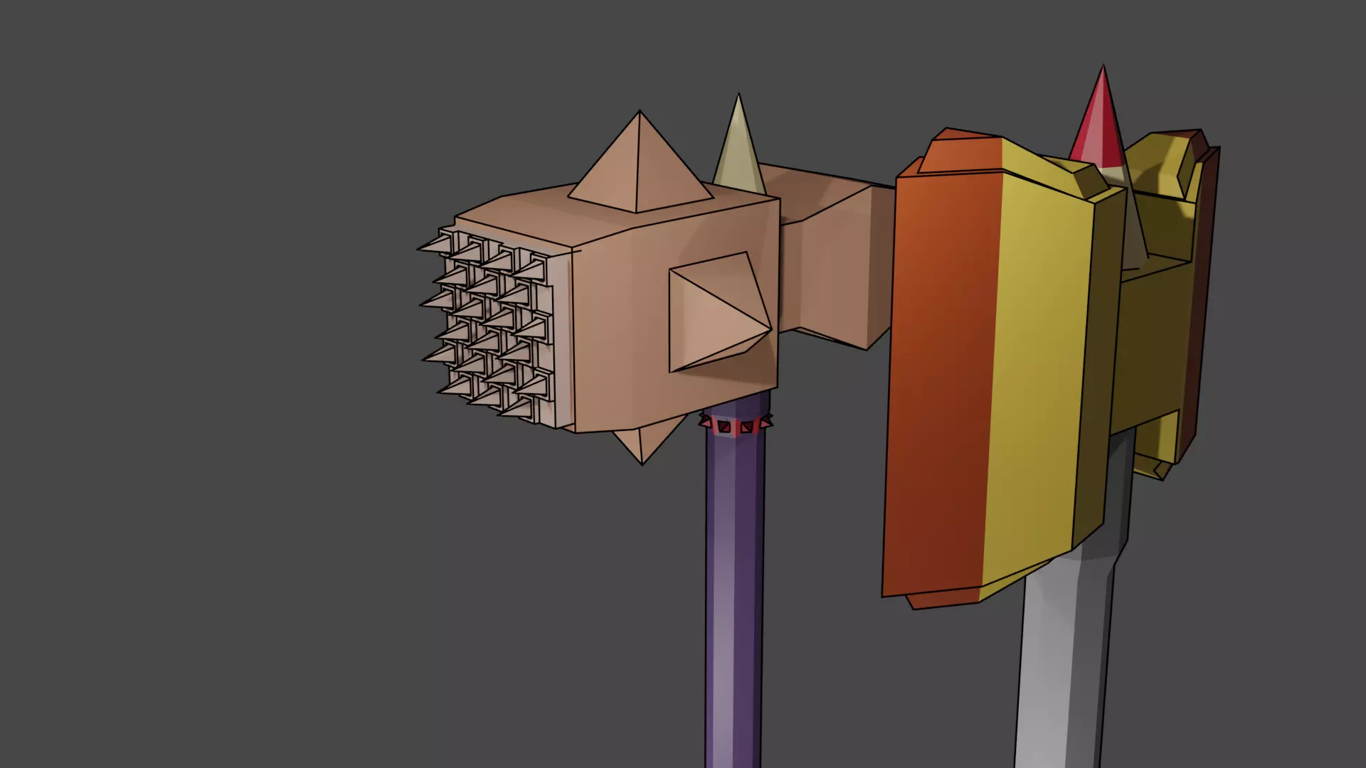 Melee for war free Free low-poly 3D model