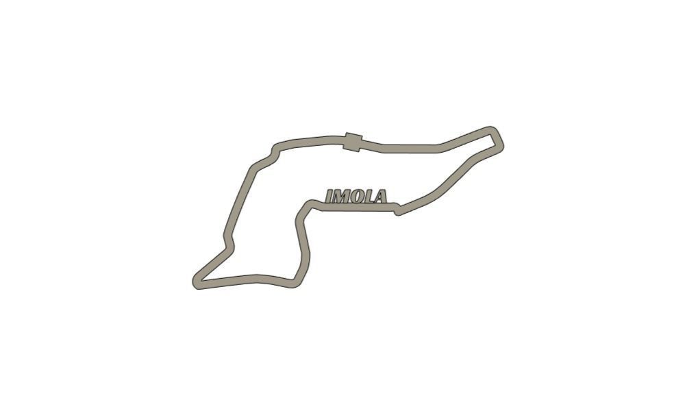 Imola F1 Racing Track 2025 3D print model_1