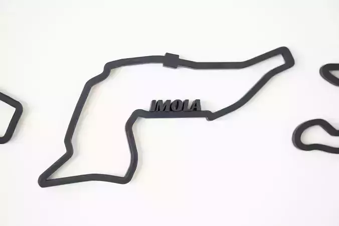 Imola F1 Racing Track 2025 3D print model