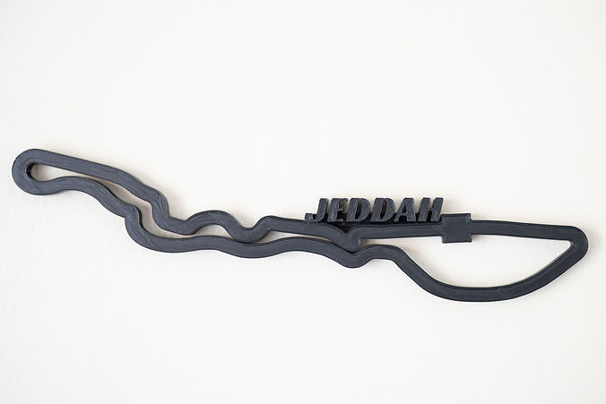 Jeddah F1 Racing Track 2023 3D print model