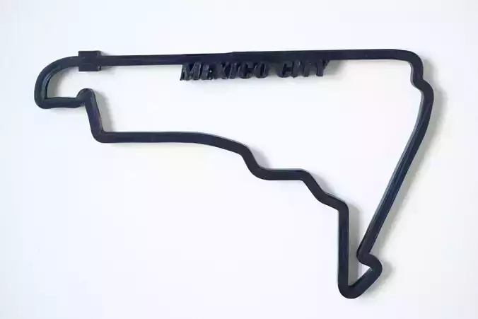 Mexico City F1 Racing Track 2025 3D print model Mexico City F1 Racing Track 2025 3D print model