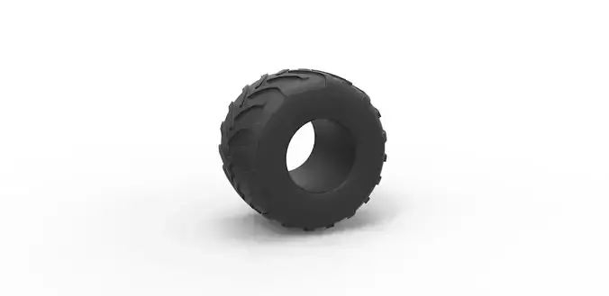 Monster Jam tire 17 Scale 1 to 25