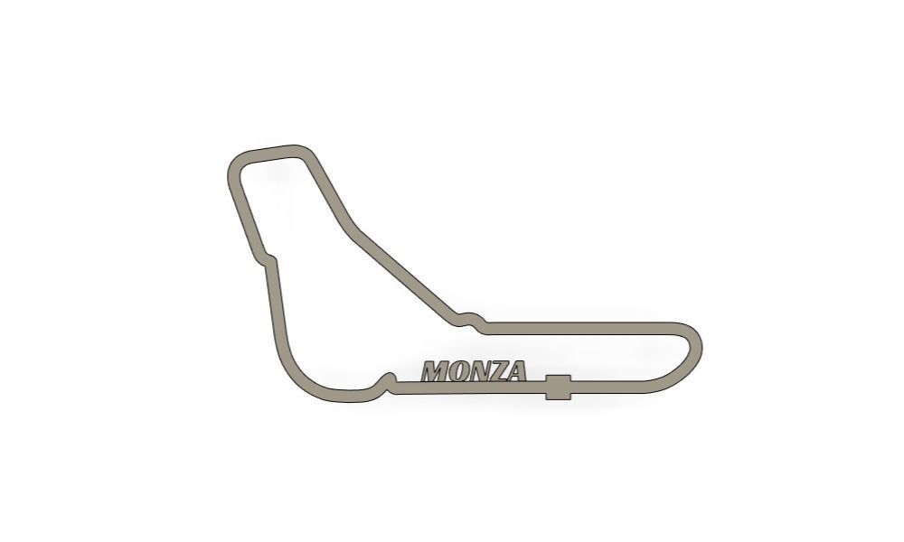 Monza F1 Racing Track 2025 3D print model_1