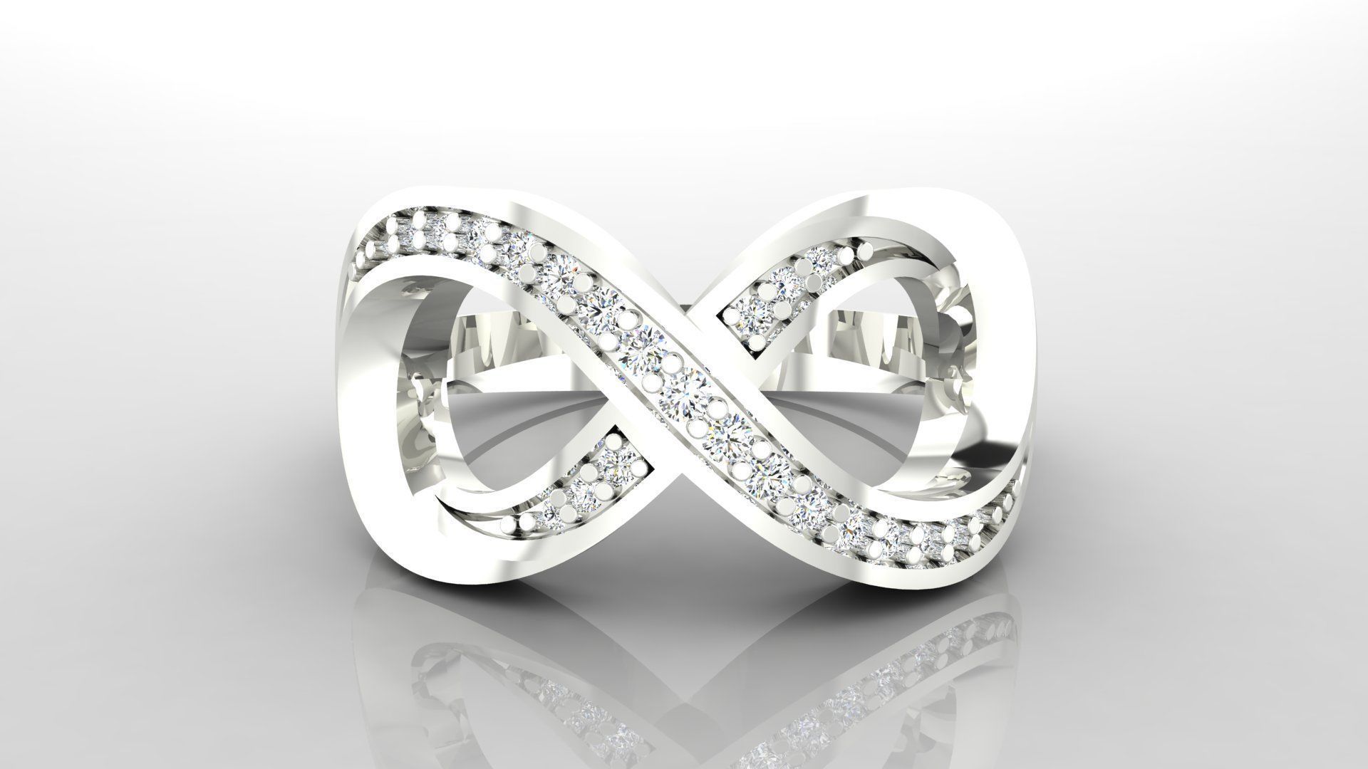 Ring M51 The luxury female ring with gems wedding 3D print model_17