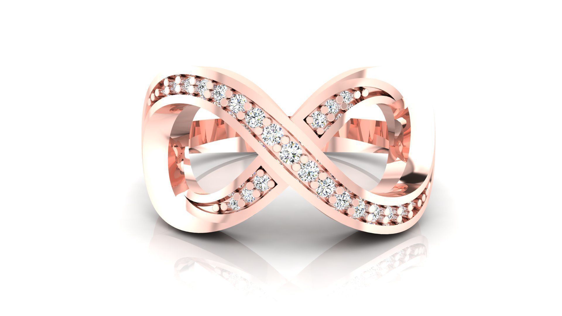 Ring M51 The luxury female ring with gems wedding 3D print model_8