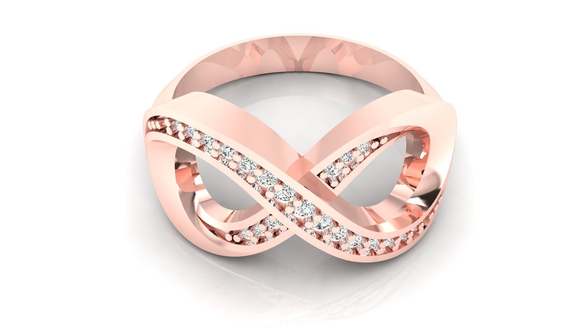 Ring M51 The luxury female ring with gems wedding 3D print model_10