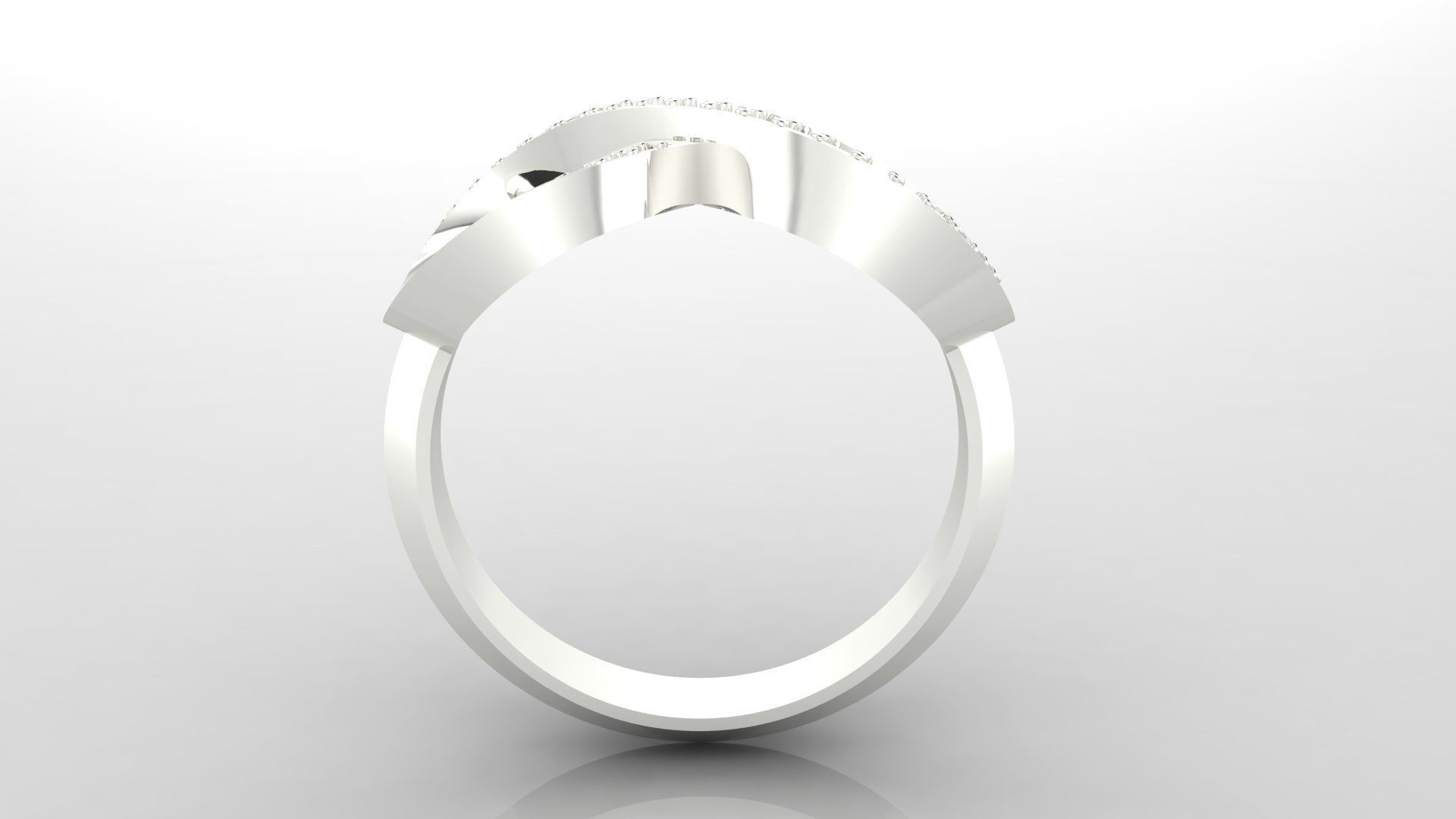 Ring M51 The luxury female ring with gems wedding 3D print model_23