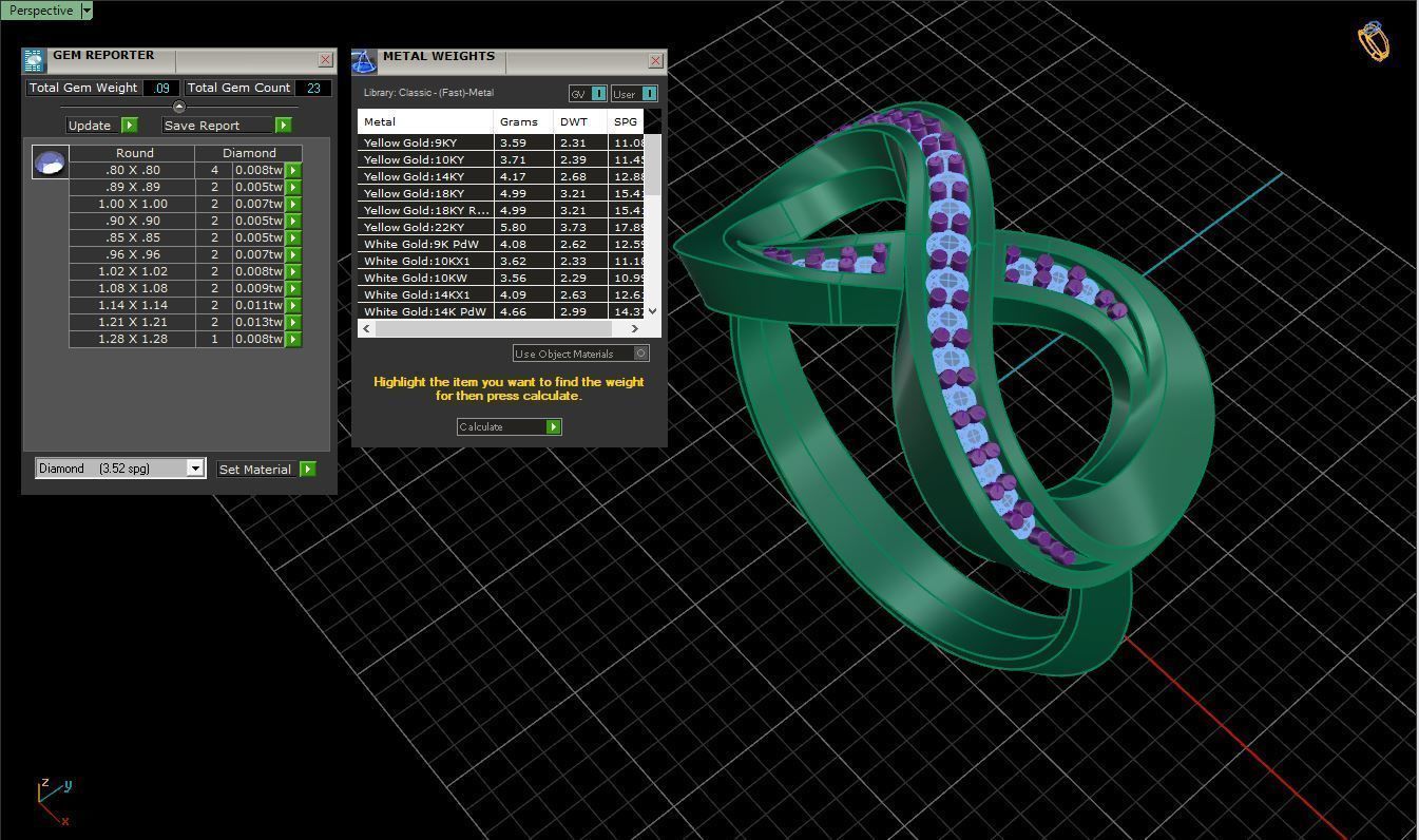 Ring M51 The luxury female ring with gems wedding 3D print model_32