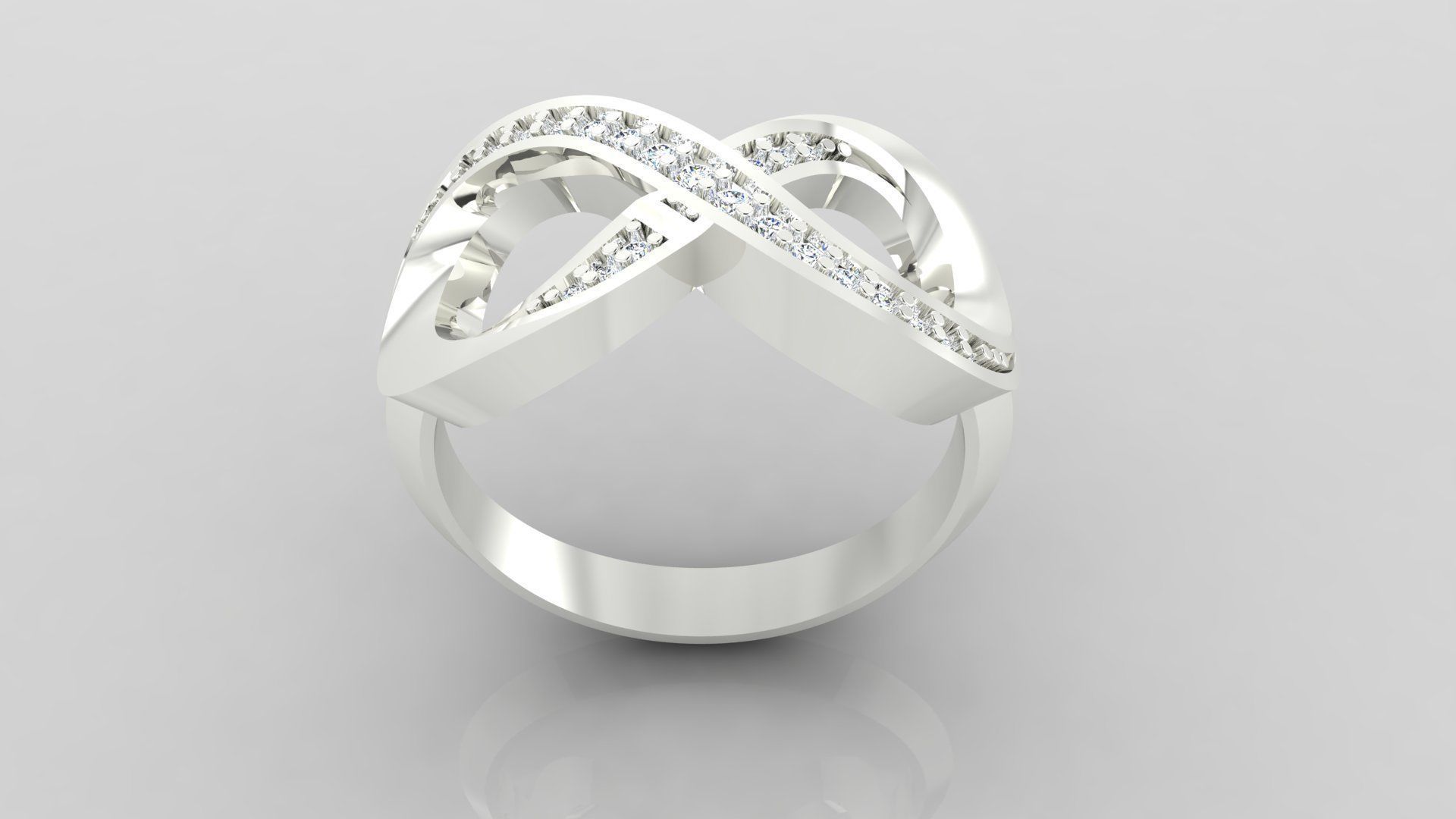 Ring M51 The luxury female ring with gems wedding 3D print model_21