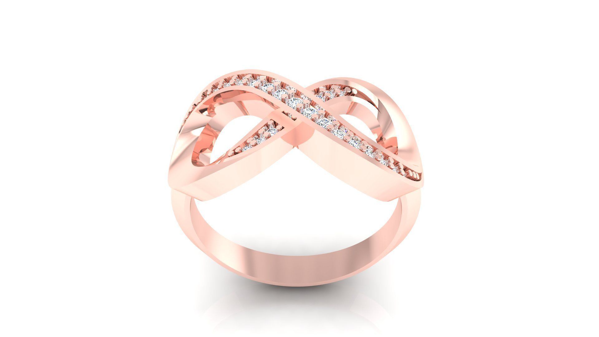 Ring M51 The luxury female ring with gems wedding 3D print model_12