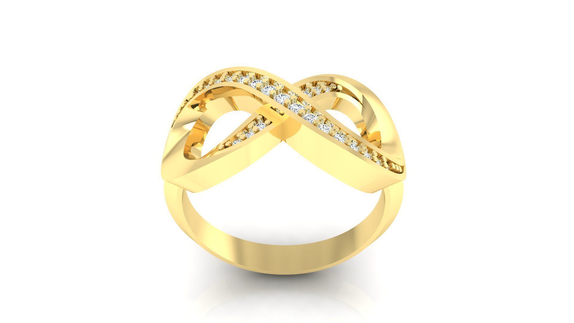 Ring M51 The luxury female ring with gems wedding 3D print model_5
