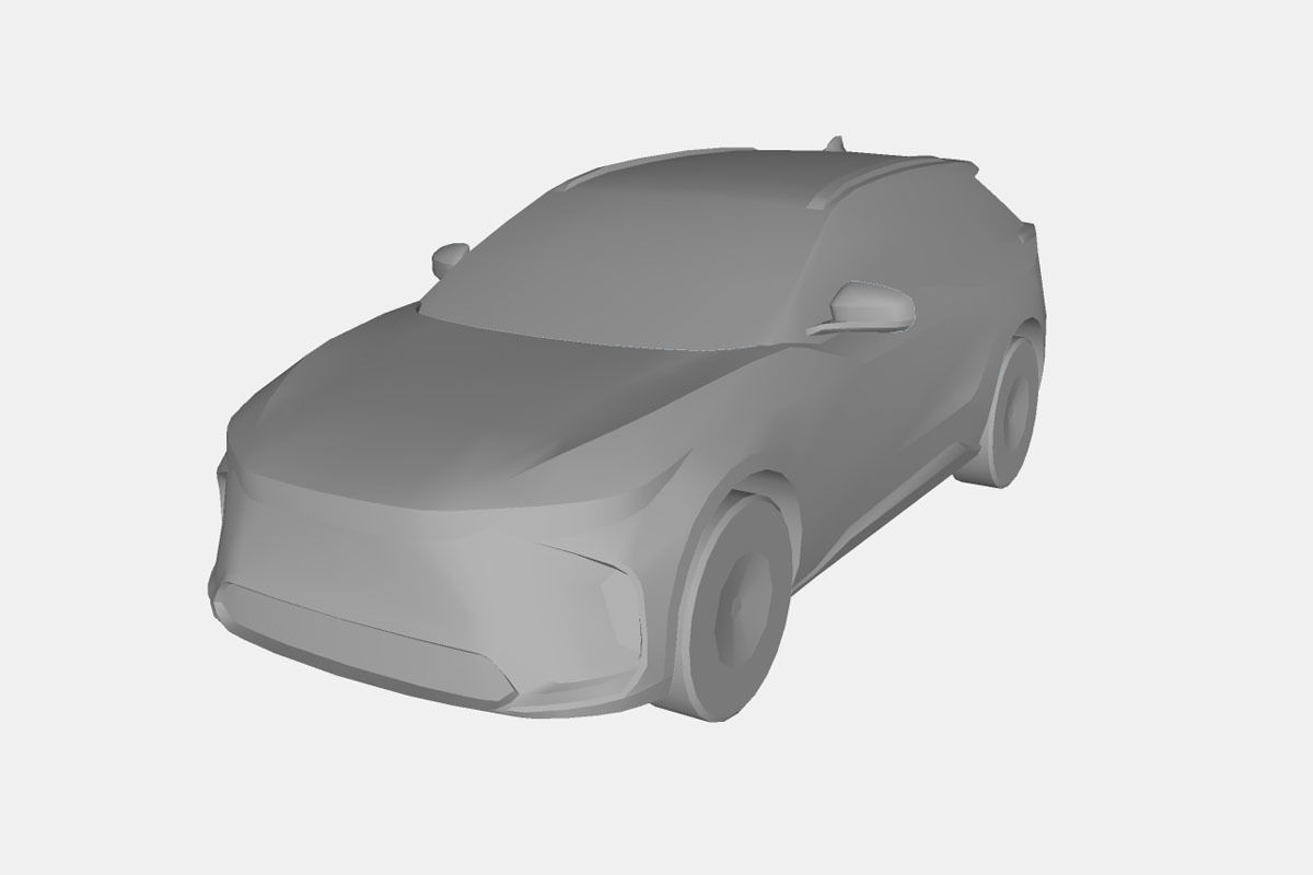 Toyota bZ4X 2023 Low-poly 3D model_20