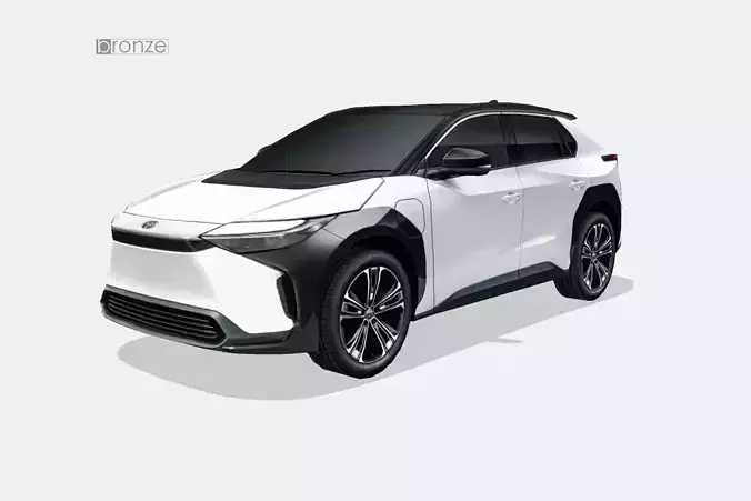 Toyota bZ4X 2023 Low-poly 3D model