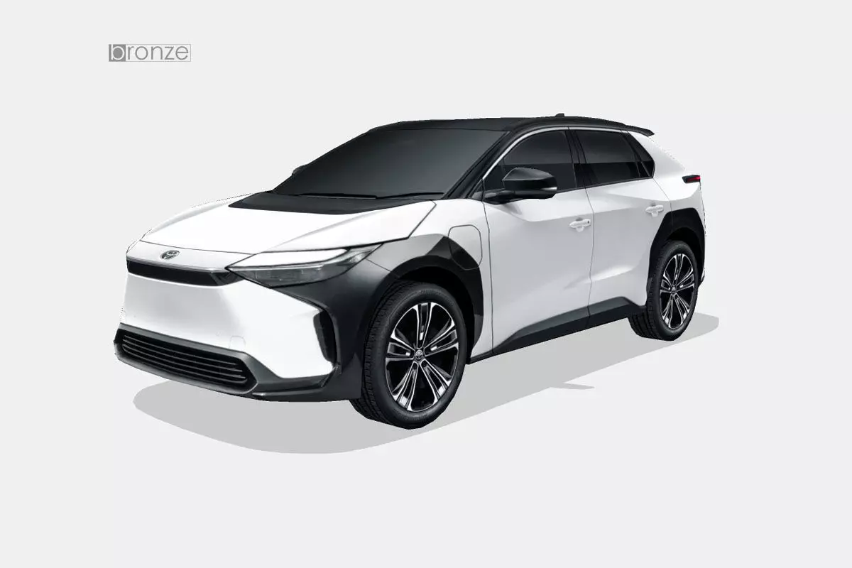 Toyota bZ4X 2023 Low-poly 3D model_0