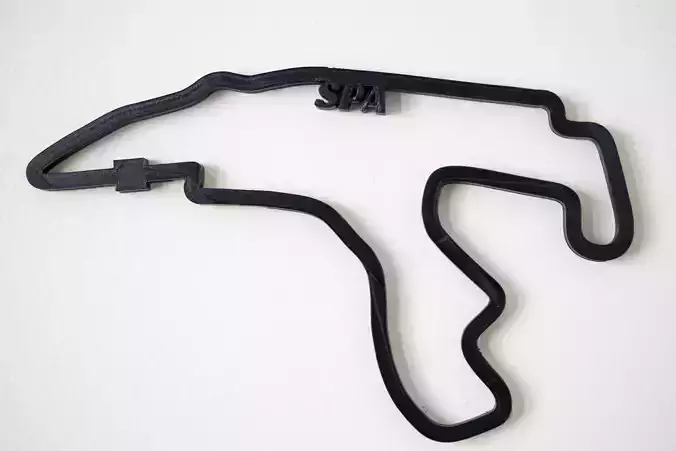 Spa F1 Racing Track 2025 3D print model