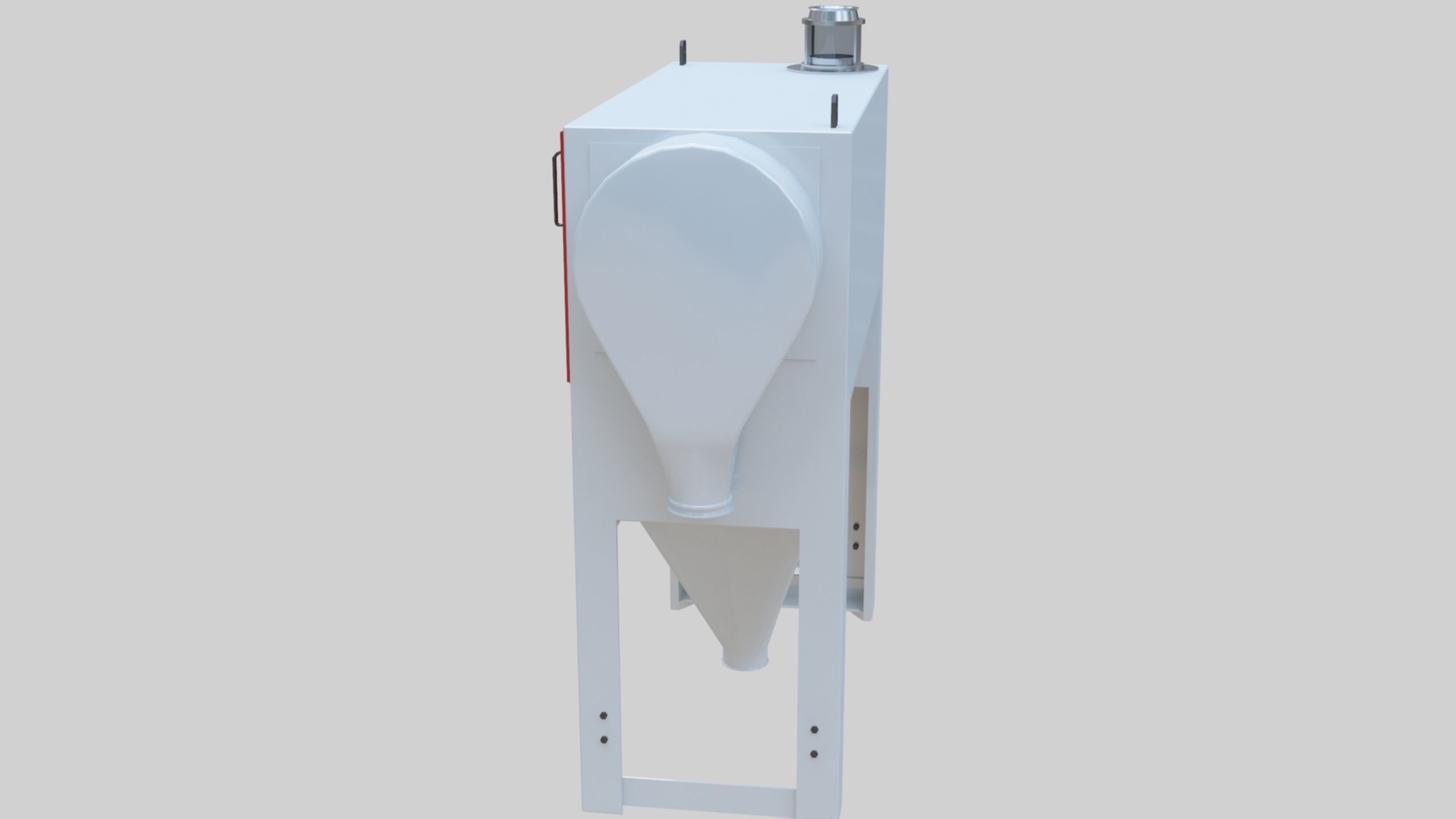 Bran Finisher - Wheat Grain Flour Milling Machine Low-poly 3D model_15