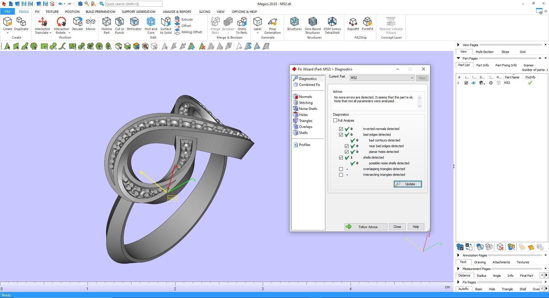 Ring M52 The luxury female ring with gems wedding 3D print model_35
