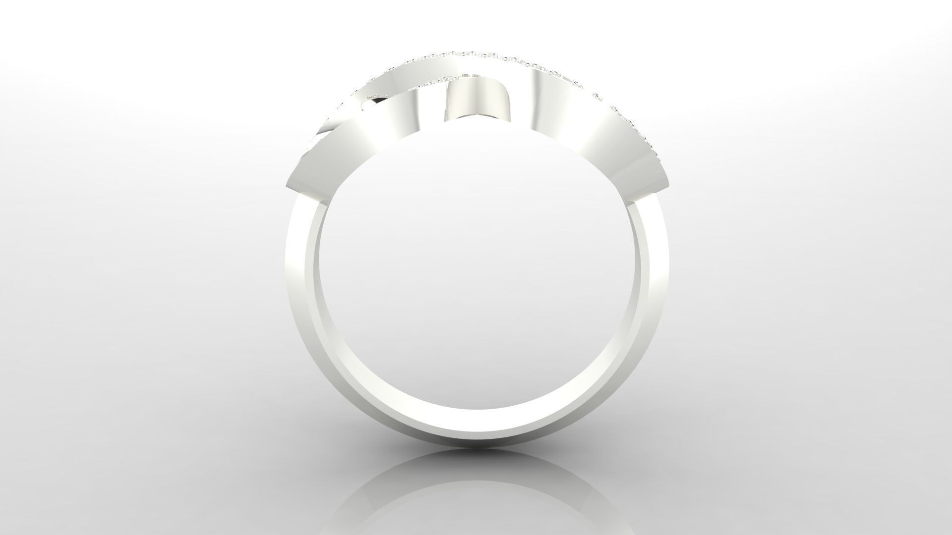Ring M52 The luxury female ring with gems wedding 3D print model_23