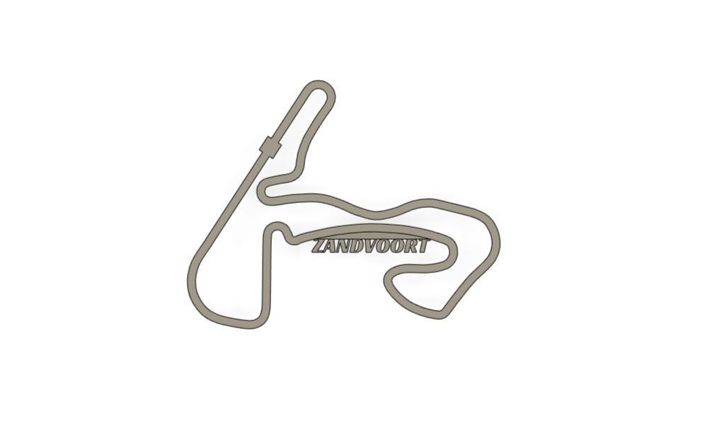 Zandvoort F1 Racing Track 2025 3D print model_1