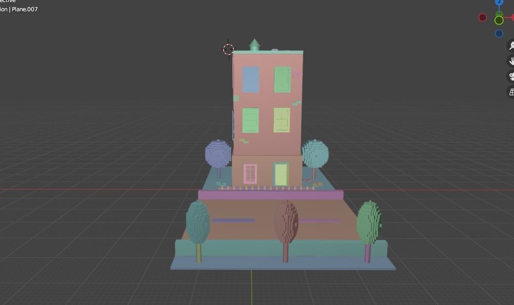 Japanese House Model-Low Poly Low-poly 3D model_12
