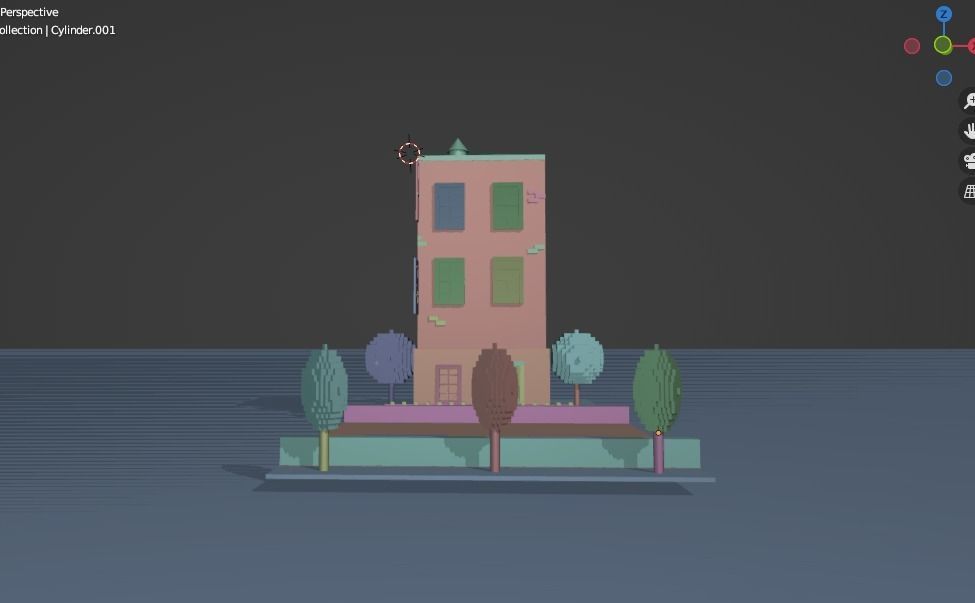 Japanese House Model-Low Poly Low-poly 3D model_10