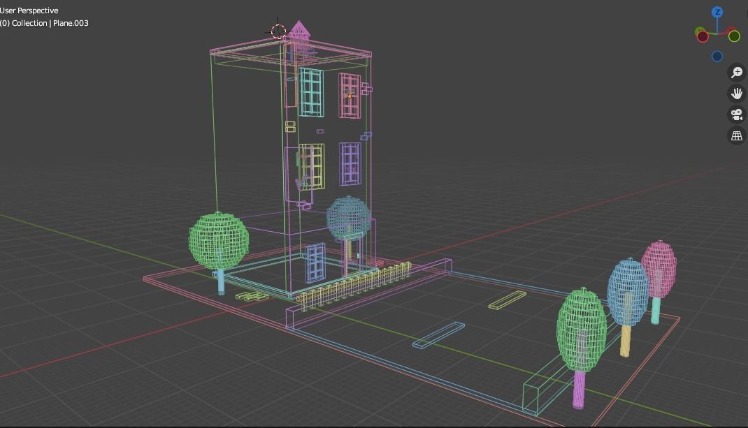 Japanese House Model-Low Poly Low-poly 3D model_18