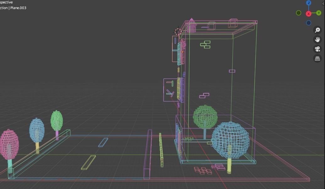 Japanese House Model-Low Poly Low-poly 3D model_16