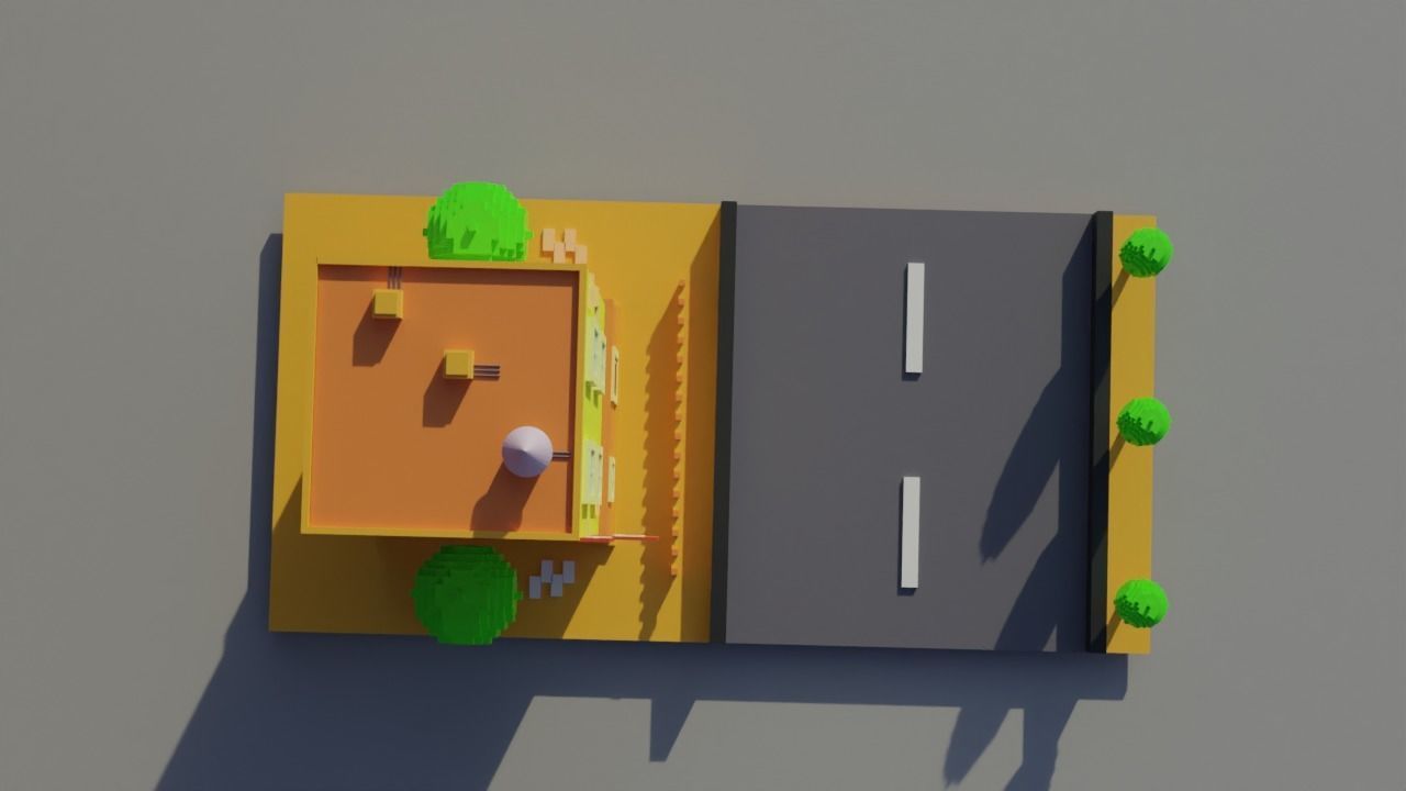 Japanese House Model-Low Poly Low-poly 3D model_2