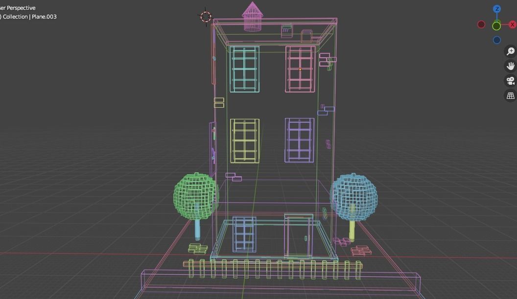 Japanese House Model-Low Poly Low-poly 3D model_17