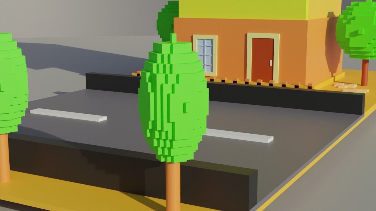 Japanese House Model-Low Poly Low-poly 3D model_5