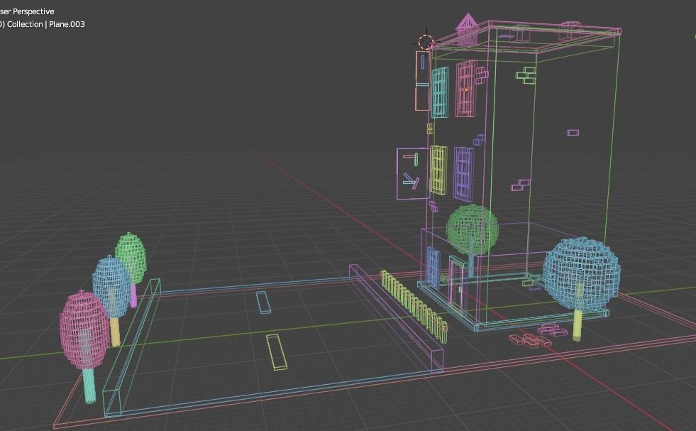 Japanese House Model-Low Poly Low-poly 3D model_19