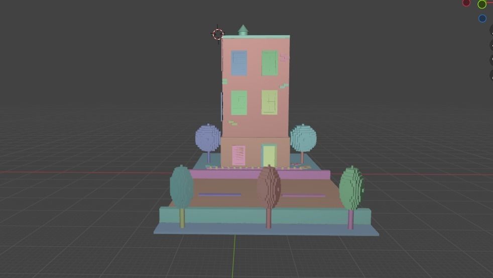 Japanese House Model-Low Poly Low-poly 3D model_6