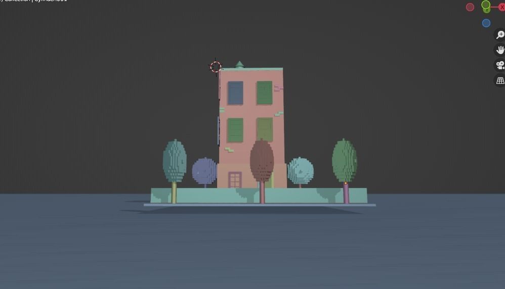 Japanese House Model-Low Poly Low-poly 3D model_9