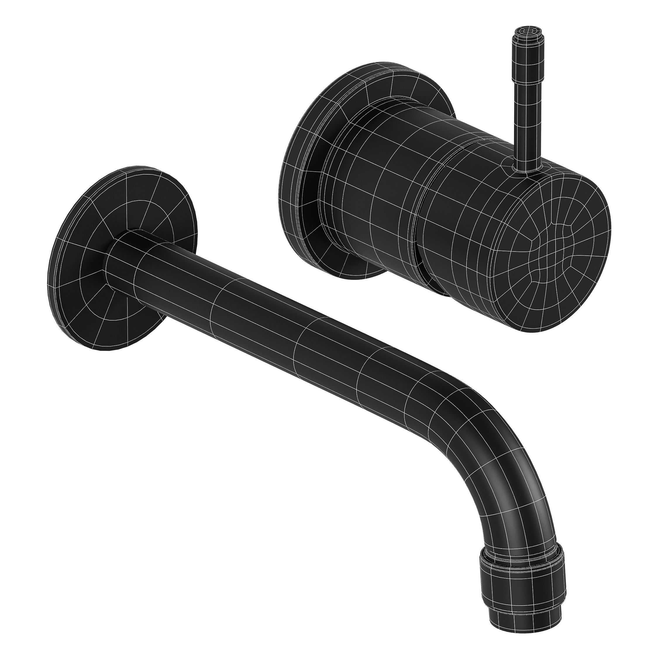 Yokato Faucet and Basin Set 4 3D model_1