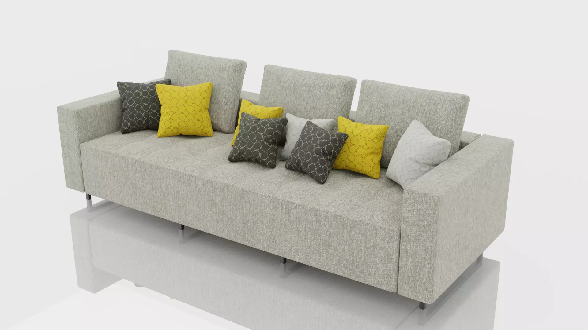 White Sofa 3D model