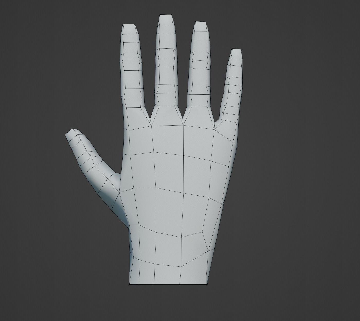 Hands Collection set of Low-poly 3D model_6