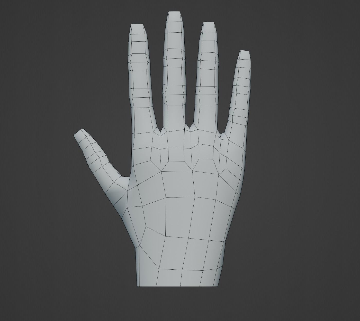Hands Collection set of Low-poly 3D model_5