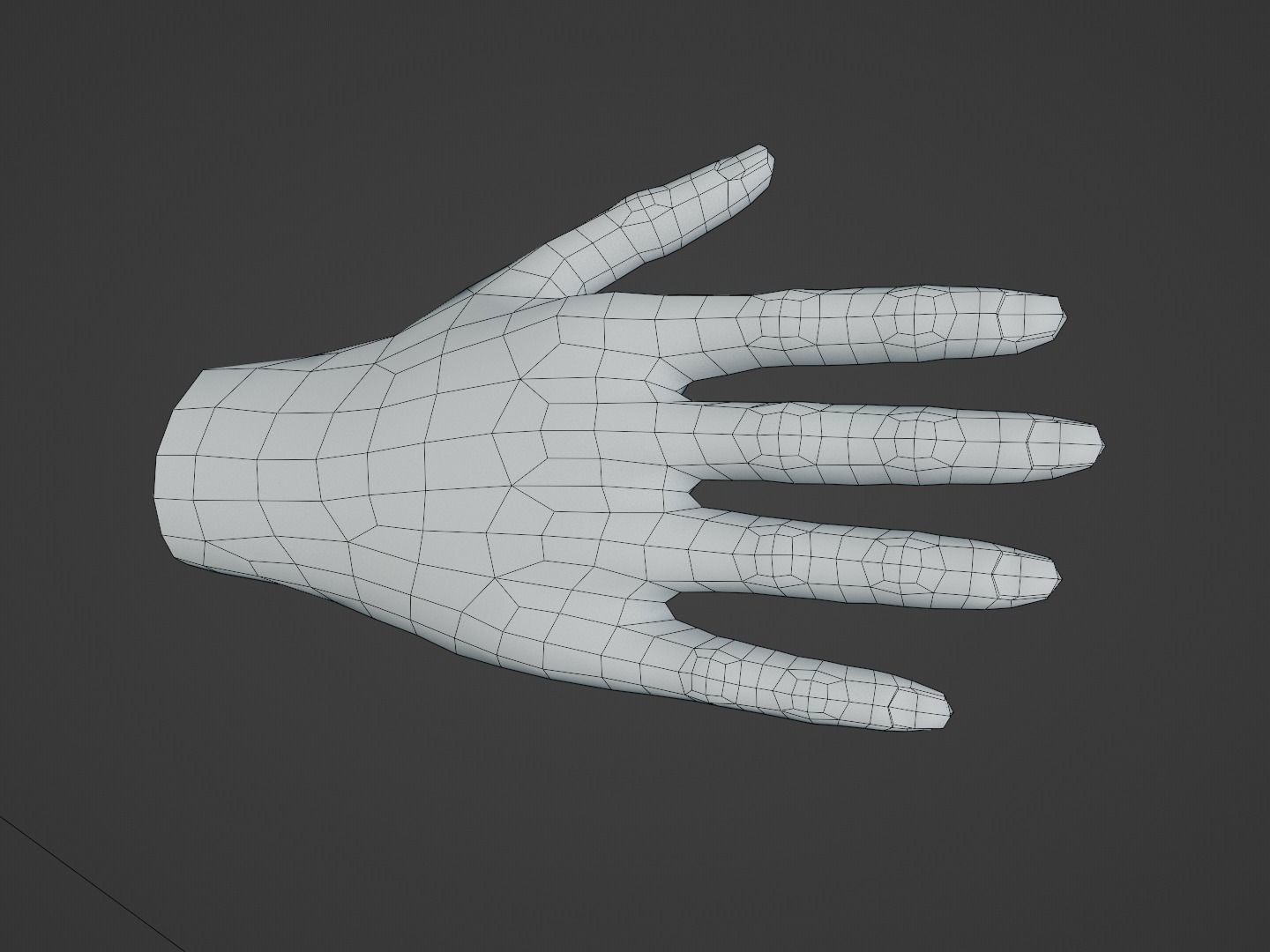 Hands Collection set of Low-poly 3D model_12