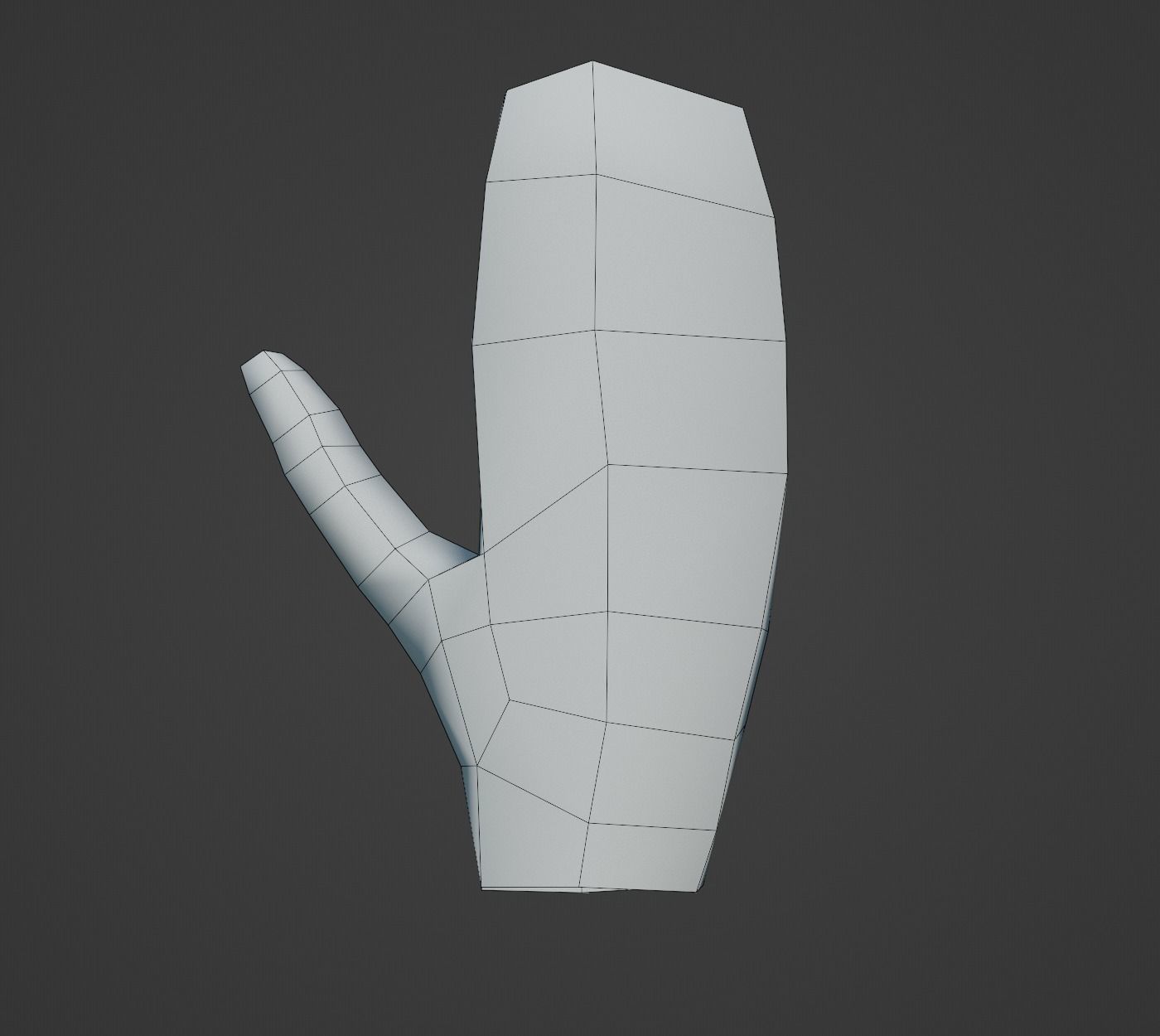 Hands Collection set of Low-poly 3D model_8