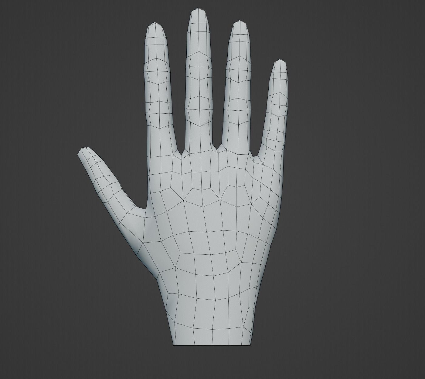 Hands Collection set of Low-poly 3D model_3