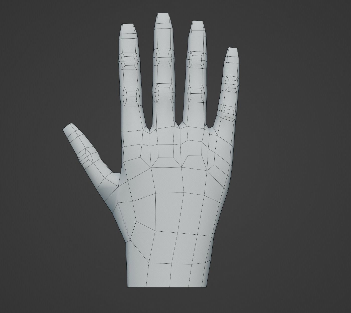 Hands Collection set of Low-poly 3D model_4