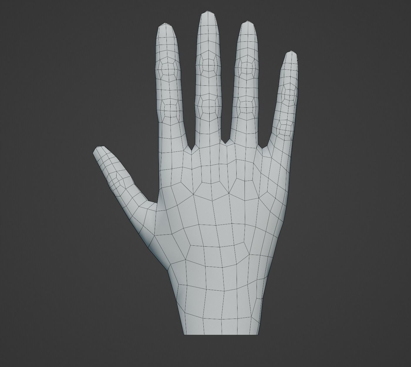 Hands Collection set of Low-poly 3D model_2