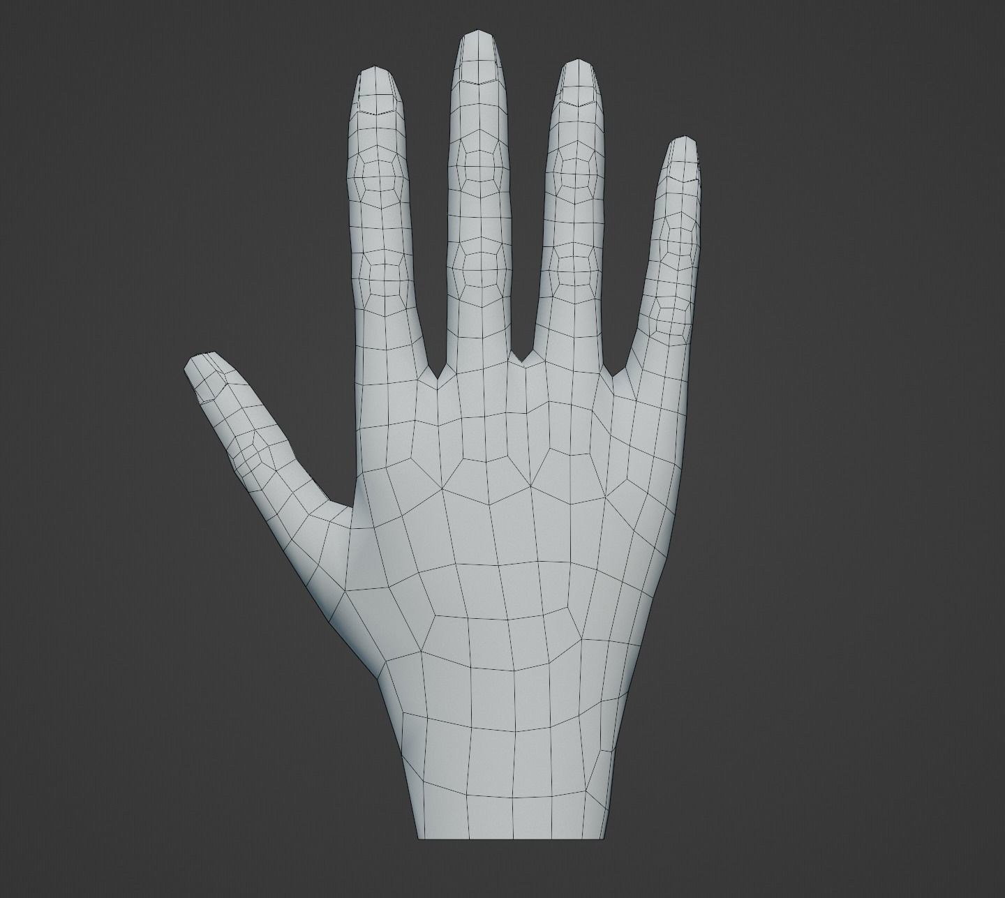 Hands Collection set of Low-poly 3D model_1